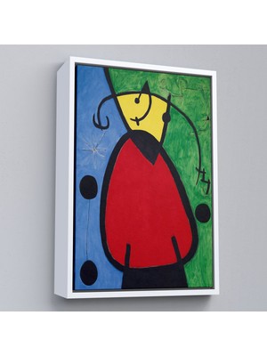 Alaz Trade Çerçeveli Joan Miro - Suyut Kadın TABLOSU-7299