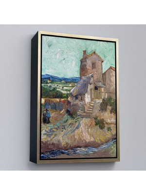 Alaz Trade Çerçeveli Vincent Van Gogh - Crau'nun Evi TABLO-7478