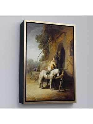 Alaz Trade Çerçeveli Rembrandt - Iyi Samiriyeli Tablo - The Good SAMARITAN-7430