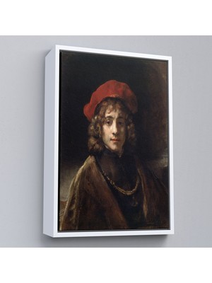 Alaz Trade Çerçeveli Rembrandt - Sanatçının Oğlu Titus Tablo -Titus, The Artist's SON-7438