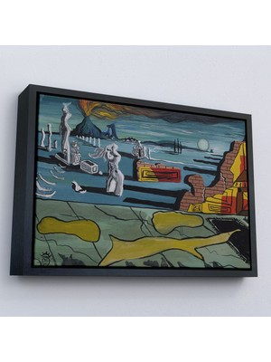 Alaz Trade Çerçeveli Salvador Dali - Venüs Rüyası Tablo - Dream Of VENUS-7125