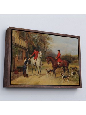 Alaz Trade Çerçeveli Heywood Hardy'un Ingiliz Köyü TABLOSU-7017