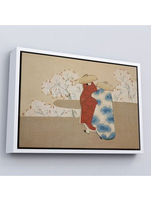 Alaz Trade Çerçeveli Japon Sanatçı Sekka Momoyagusa'nun Gömlet Isimli Tablosu