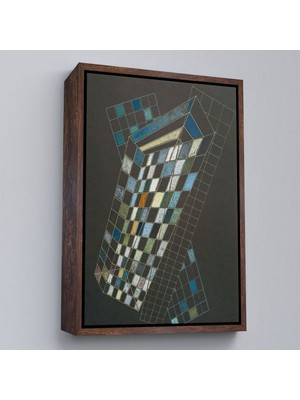 Alaz Trade Çerçeveli Wassily Kandinsky - Küçük Uçaklar TABLOSU-7494