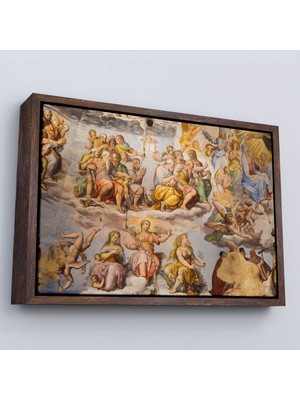 Alaz Trade Çerçeveli Giotto - Çan Kulesinin Tavan Resmi TABLO-7116