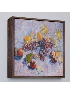 Alaz Trade Çerçeveli Vincent Van Gogh Üzüm Limon Armut ve Elmalar TABLO-8360
