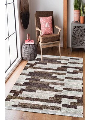 Homier Collection Homier Westa Kalitesi Yıkanabilir Kaymaz Taban Kilim ve Yolluk H-PW-8022A