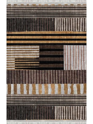 Homier Collection Homier Westa Kalitesi Yıkanabilir Kaymaz Taban Kilim ve Yolluk H-PW-8025A