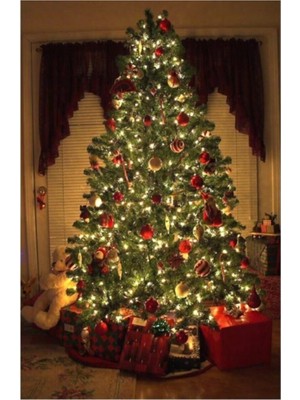 10MT Rgb 100 LED Fişli Noel Parti Yılbaşı Ağaç Dekoratif Aydınlatma Lambası Animasyonlu Süsleme