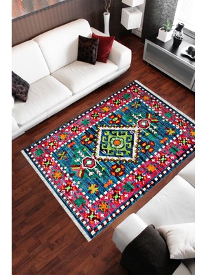 Homier Collection Homier Westa Kalitesi Yıkanabilir Kaymaz Taban Kilim ve Yolluk H-OT-4190A