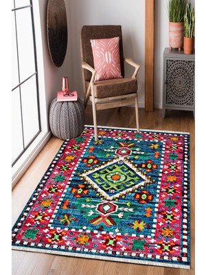 Homier Collection Homier Westa Kalitesi Yıkanabilir Kaymaz Taban Kilim ve Yolluk H-OT-4190A