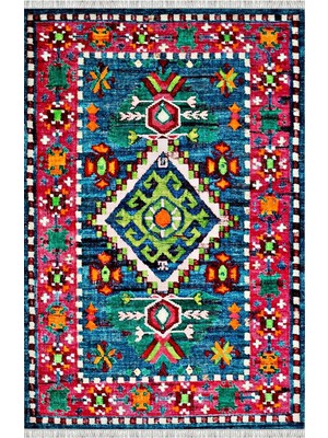 Homier Collection Homier Westa Kalitesi Yıkanabilir Kaymaz Taban Kilim ve Yolluk H-OT-4190A