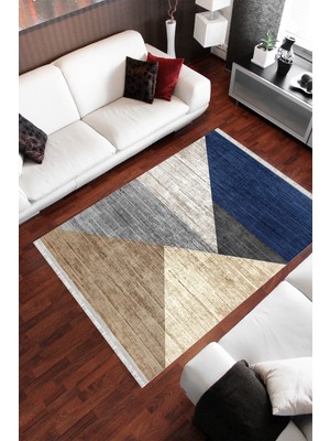 Homier Collection Homier Westa Kalitesi Yıkanabilir Kaymaz Taban Kilim ve Yolluk H-PW-8026C