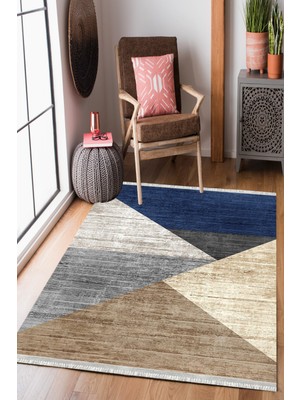 Homier Collection Homier Westa Kalitesi Yıkanabilir Kaymaz Taban Kilim ve Yolluk H-PW-8026C