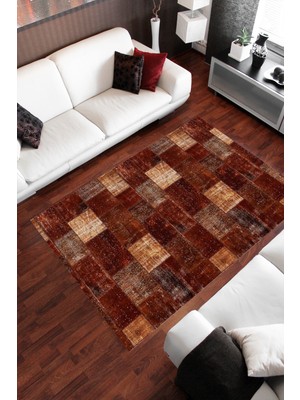 Homier Collection Kısa Saçaklı Westa Serisi Yıkanabilir Kaymaz Taban Antibakteriyel Kilim PW-8006A