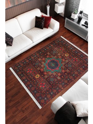 Homier Collection Homier Westa Kalitesi Yıkanabilir Kaymaz Taban Kilim ve Yolluk H-OT-4148A