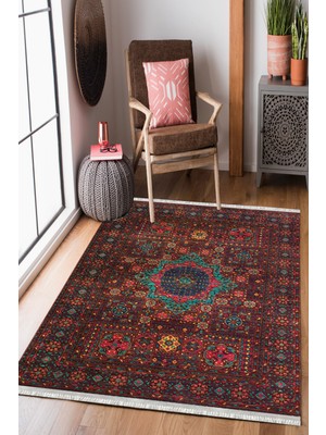 Homier Collection Homier Westa Kalitesi Yıkanabilir Kaymaz Taban Kilim ve Yolluk H-OT-4148A