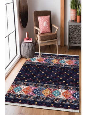 Homier Collection Homier Westa Kalitesi Yıkanabilir Kaymaz Taban Kilim ve Yolluk H-OT-4151B