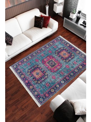 Homier Collection Homier Westa Kalitesi Yıkanabilir Kaymaz Taban Kilim ve Yolluk H-OT-4137B