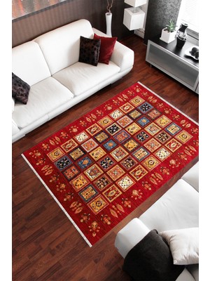 Homier Collection Kısa Saçaklı Westa Serisi Yıkanabilir Kaymaz Taban Antibakteriyel Kilim OT-4013B