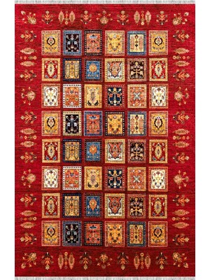 Homier Collection Kısa Saçaklı Westa Serisi Yıkanabilir Kaymaz Taban Antibakteriyel Kilim OT-4013B