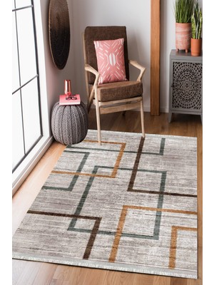 Homier Collection Homier Westa Yıkanabilir Kaymaz Taban Kilim ve Yolluk H-MD-0047A