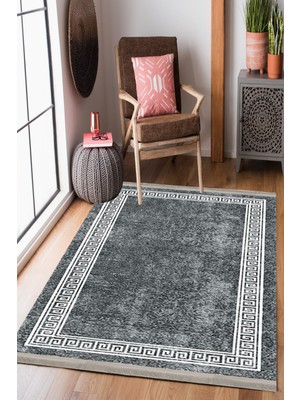 Homier Collection Homier Westa Kalitesi Yıkanabilir Kaymaz Taban Kilim ve Yolluk H-DK-5060C