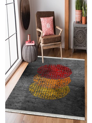 Homier Collection Homier Westa Kalitesi Yıkanabilir Kaymaz Taban Kilim ve Yolluk H-MD-0040B