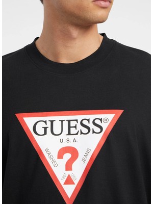 Guess Jeans Siyah Erkek T-Shirt M4YI45K8FQ4JBLK Gj Ss Cn Os Iconıc