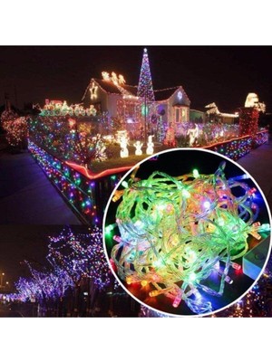 Tekno Trust 10MT Günışığı 100 LED Fişli Noel Parti Yılbaşı Ağaç Dekoratif Aydınlatma Lambası Animasyonlu Süslem