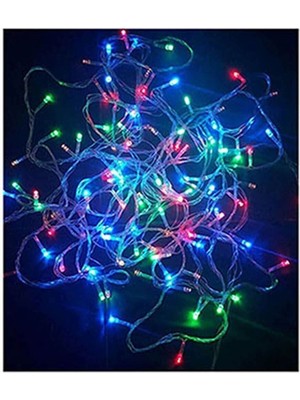 Mediterian 10m Renkli LED Işık Seti, Noel ve Yılbaşı Dekorasyonu için Animasyonlu Renkli Aydınlatma