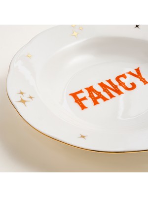 Emet Porselen Çukur Tabak 23X23X4.5 cm Turuncu