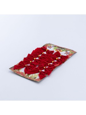 Yılbaşı Süsü, 12LI Kurdele Seti, Kırmızı