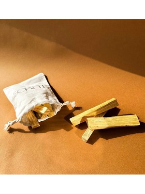 LUMOSINCENSE Palo Santo Tütsü Seti – 4 Adet Palo Santo (40-45GR), Palo Santo Tütsülük (Beyaz) - Peru