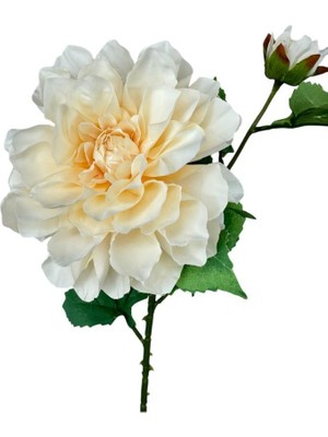 Nettenevime Yapay Çiçek Krizantem Yavruağzı Tek Dal Tomurcuklu 65 x 17 cm  Kumaş Çiçek Uzun Dal