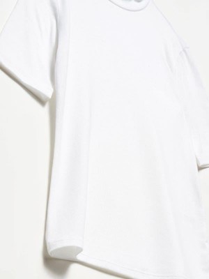 30481 Yüksek Yakalı Tshirt Beyaz