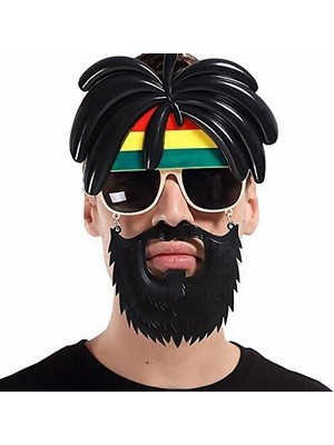 Online Rasta Peruklu Bob Marley Parti Gözlüğü