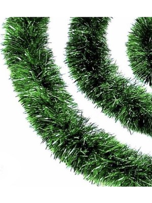 Mediterian Yeşil Yılbaşı Garland Sim Ağaç Süsü Orta Boy 2 m 1 adet