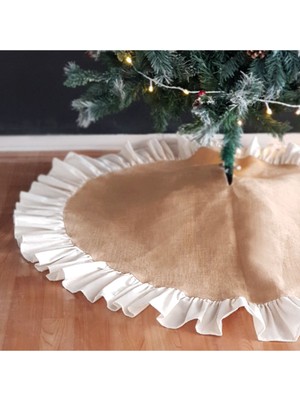 Yılbaşı Çam Ağacı Örtüsü, Natürel 110 cm