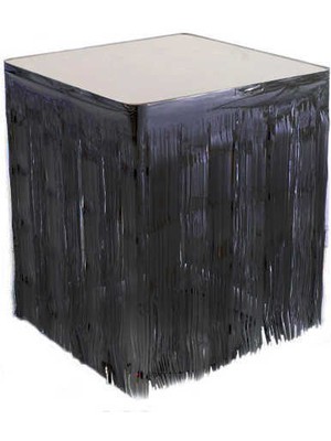 Benim Marifetlerim Püsküllü Siyah Doğum Günü Masa Kenarı Eteği