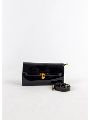 Louisiana Polo Kriste Bell Kadın Çanta Rugan Siyah 26546