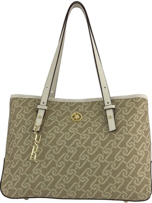 U.S. Polo Assn. Omuz Askılı Kadın Çanta Bej Us24100