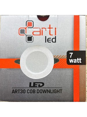 7 Watt Sıva Altı Cob LED Panel-Beyaz Işık