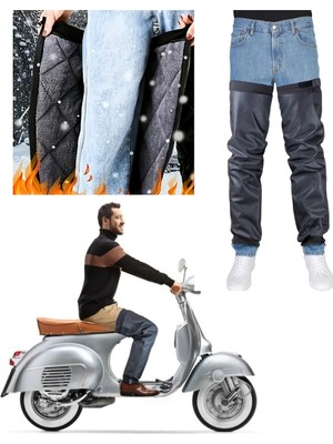 Ankaflex Motosiklet Sürücü Pantolonu Scooter Dizliği Sıvı Rüzgar Geçirmez Isı Yalıtımlı Koruyucu Dizlik