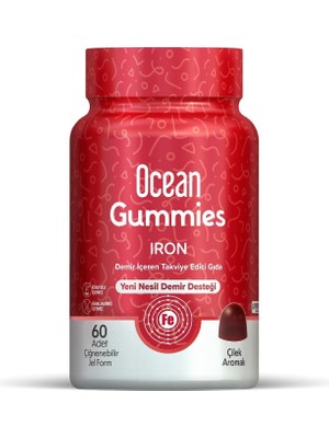 Orzax Gummies Iron 60 Çiğnenebilir Jel Form