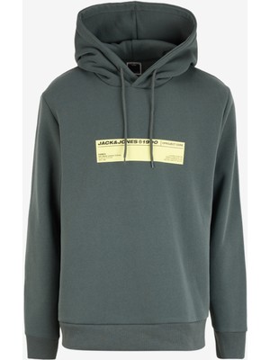 Jack & Jones Kapüşon Yaka Gri Erkek Sweatshırt 12271202_JCOTERRAIN Sweat Hood Fst