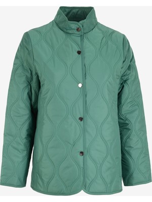 Selen Yeşil Kadın Mont 24KSL6123