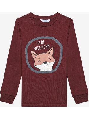 Penti Erkek Çocuk Fun Fox Antik Yeşil Termal Pijama Takımı