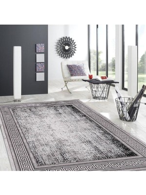 Uzel Woolen Bamboo Dark Akrilik Salon Halısı,oturma Odası Halısı, Modern Halı 1503D