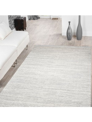 Uzel Woolen Bamboo Akrilik Salon Halısı,oturma Odası Halısı, Modern Halı 1009-KREM